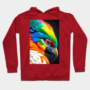 TechnoWings: The Futuristic Peacock Makwana-0008 Hoodie